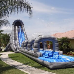 🩵🌊Giant Volcano Wave Water Slide with Long Slip & Slide Run