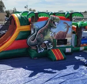 3D T-Rex Dinosaur Obstacle Course
