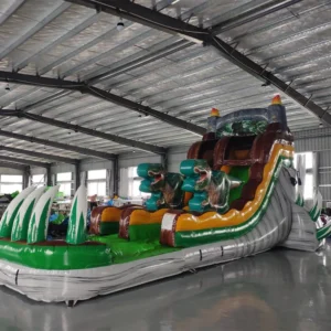 16′ dino dive single lane water slide
