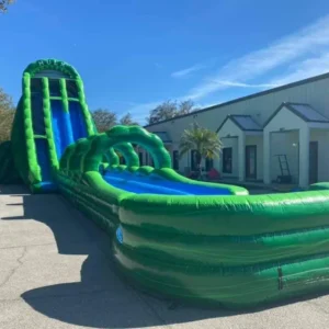 32′ incredible hulk dual lane water slide